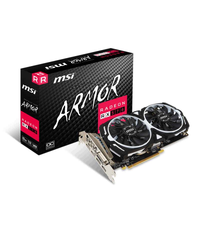 كارت شاشة راديون 570 8 جيجا أم أس آي  MSI Armor RX570